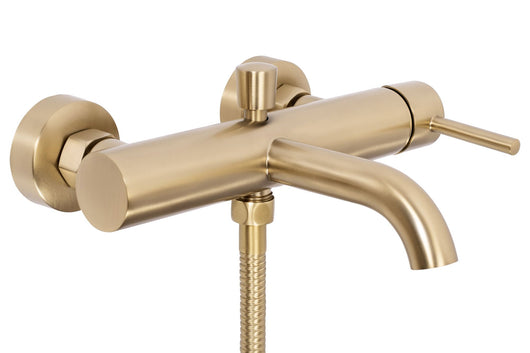 Rubinetto Da Vasca Rea Lungo Brush Gold