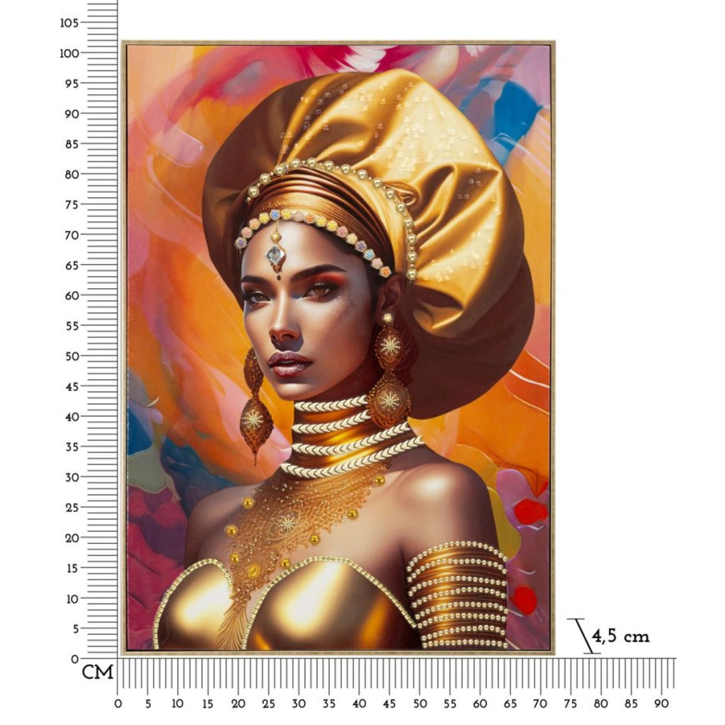 Stampa su Tela Africa 24, Multicolore, Legno, 72x4,5x102 cm