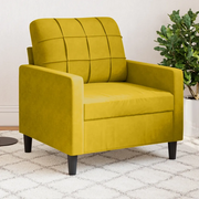 Poltrona Giallo 60 cm Velluto