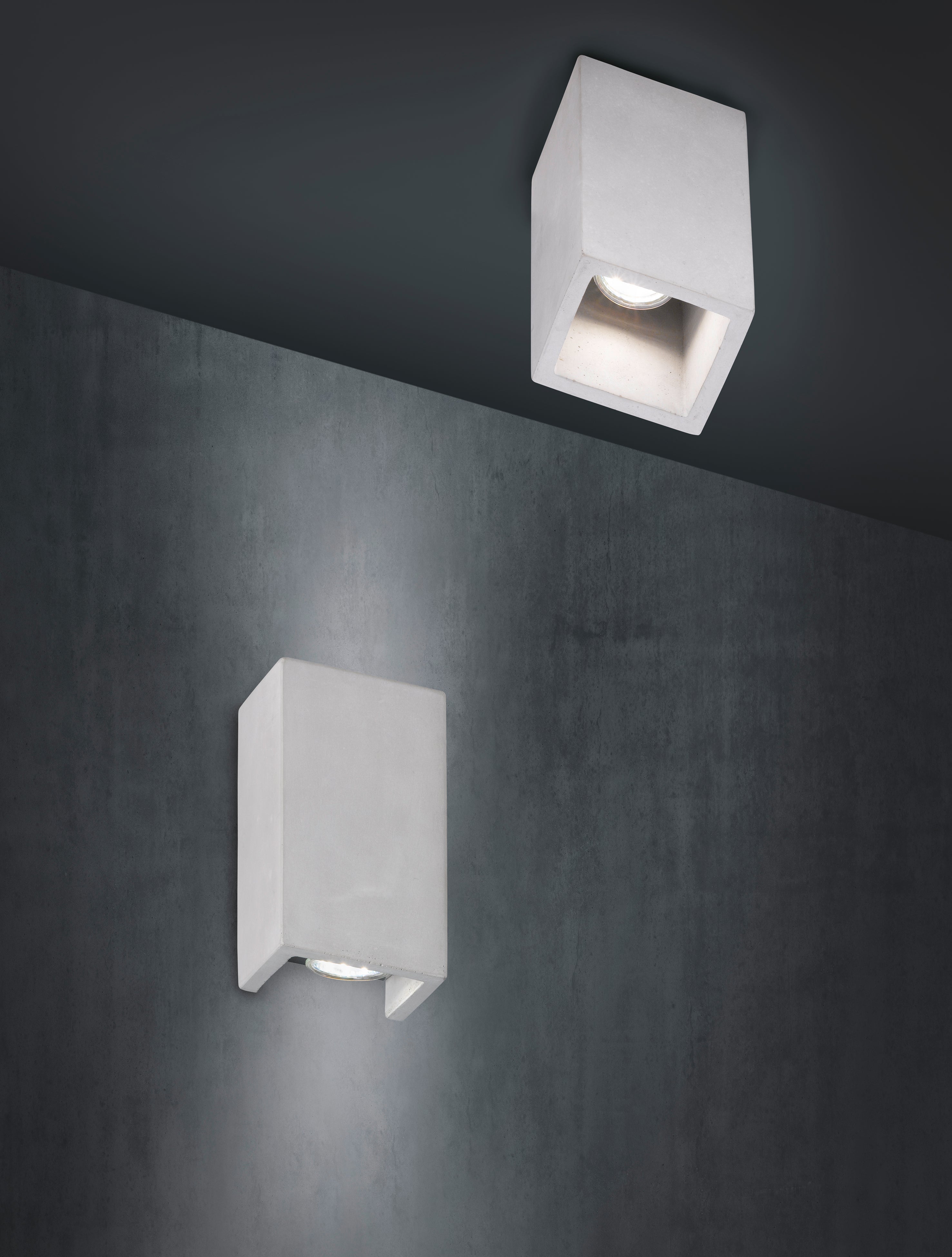 Applique da Interno  GU10 in Cemento Calcestruzzo