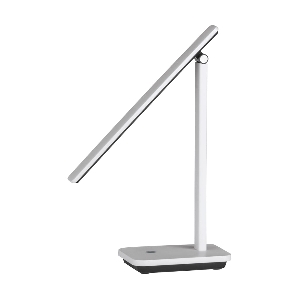 Lampada Da Tavolo Minimal Iniesta Policarbonato Bianco Luce Led Integrato 3,6W