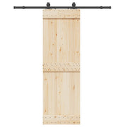 Kit di Binari per Porte Scorrevoli 183 cm Acciaio Nero 4009716