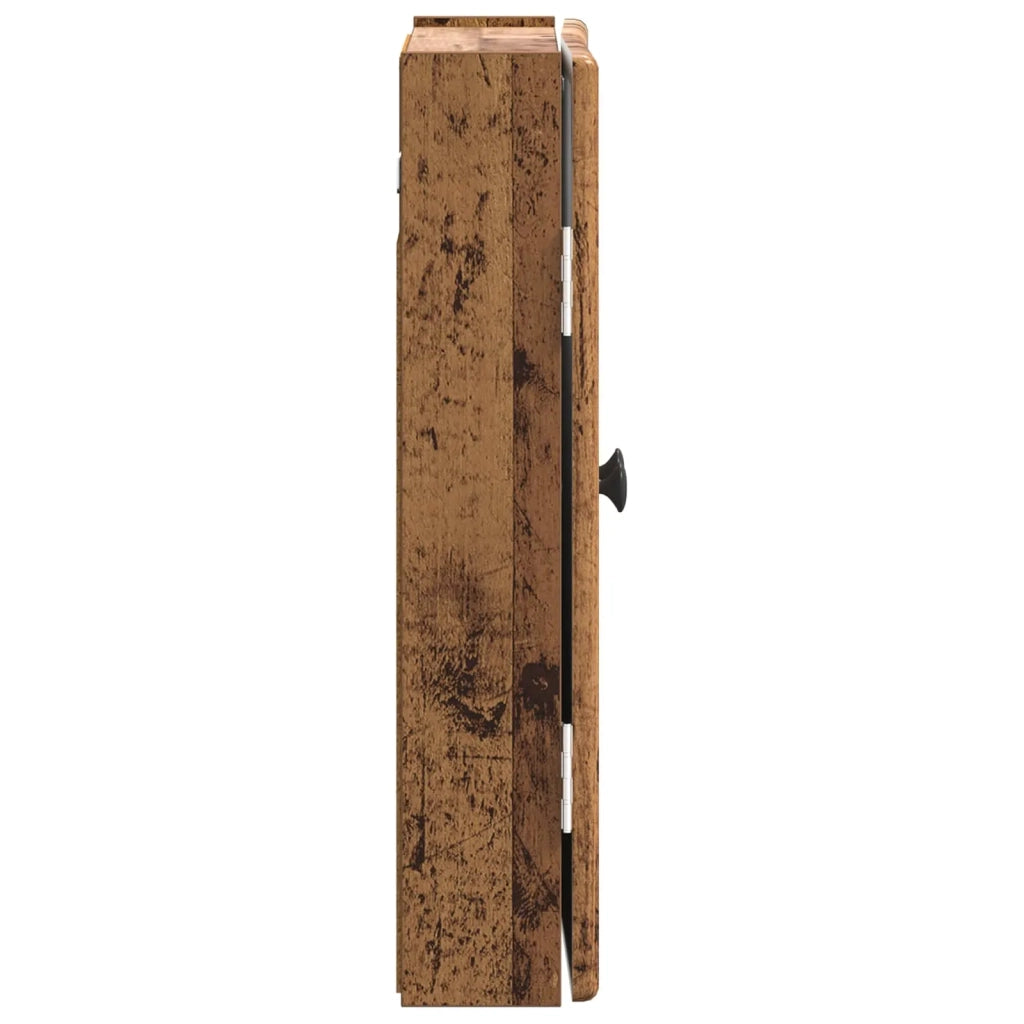 Armadio per Dartboard BREDA Legno antico 52,5 x 10,5 x 53,5 cm 897553