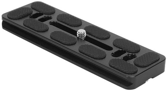 Piatto di collegamento rapido in alluminio 120 mm - accessorio per fotocamera - viti 1/4 pollice - beugnolo Arca - leggero - nuovo - piatto per fotocamera