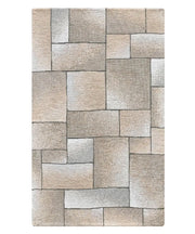 Tappeto Arredo TETRIX TORTORA salotto soggiorno camera, disegno geometrico stile mondrian arte moderna, multiuso lavabile antiscivolo cm.140x200
