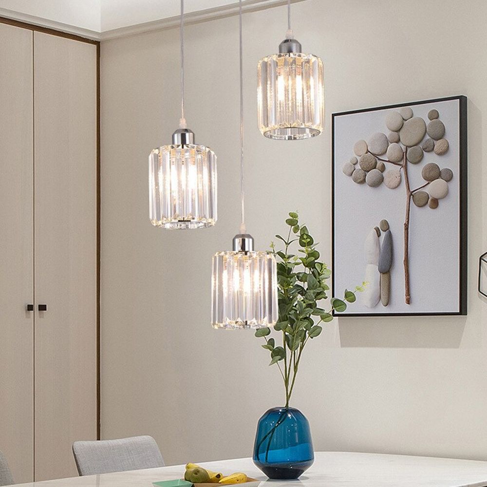 Lampada Da Soffitto Cristallo Argento APP510-3CPR