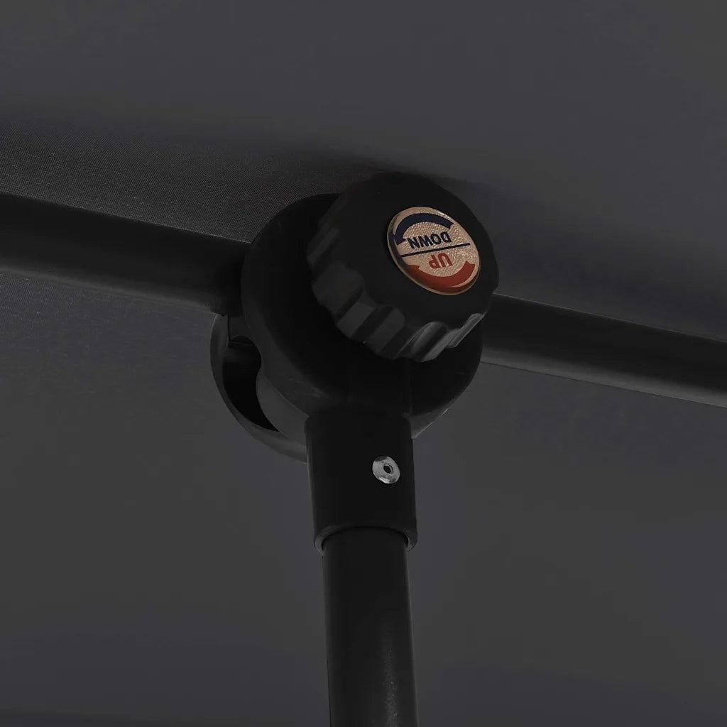 Ombrellone da Esterni con Palo in Alluminio 2x1,5 m Nero  cod mxl 54589