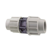 RACCORDO DIRITTO RIDOTTO A COMPRESSIONE FEMMINA FEMMINA IN POLIPROPILENE SERIE 7110 BIANCO E NERO PL - Ø63X50 PN16  - PSN