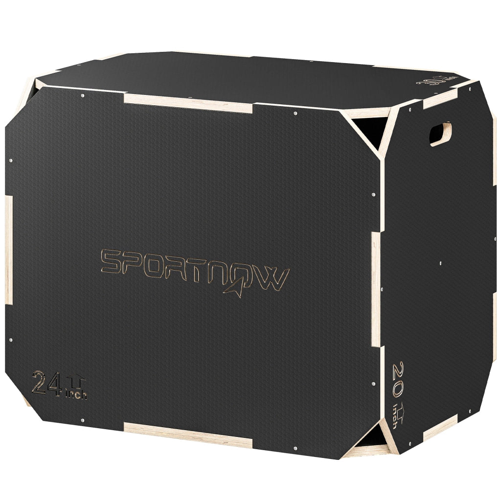 Contenitore 3 in 1 per Allenamento ¨C zephmum ¨C Legno 76x61x51 cm Nero