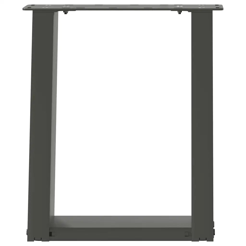 Gambe per Tavolino da Caffè a Forma di U 2 pz Antracite 38x(42-43) cm Acciaio 4012762