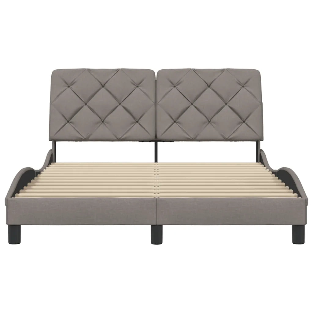 Giroletto senza Materasso-Struttura Letto Tortora 120x200 cm Tessuto 176967