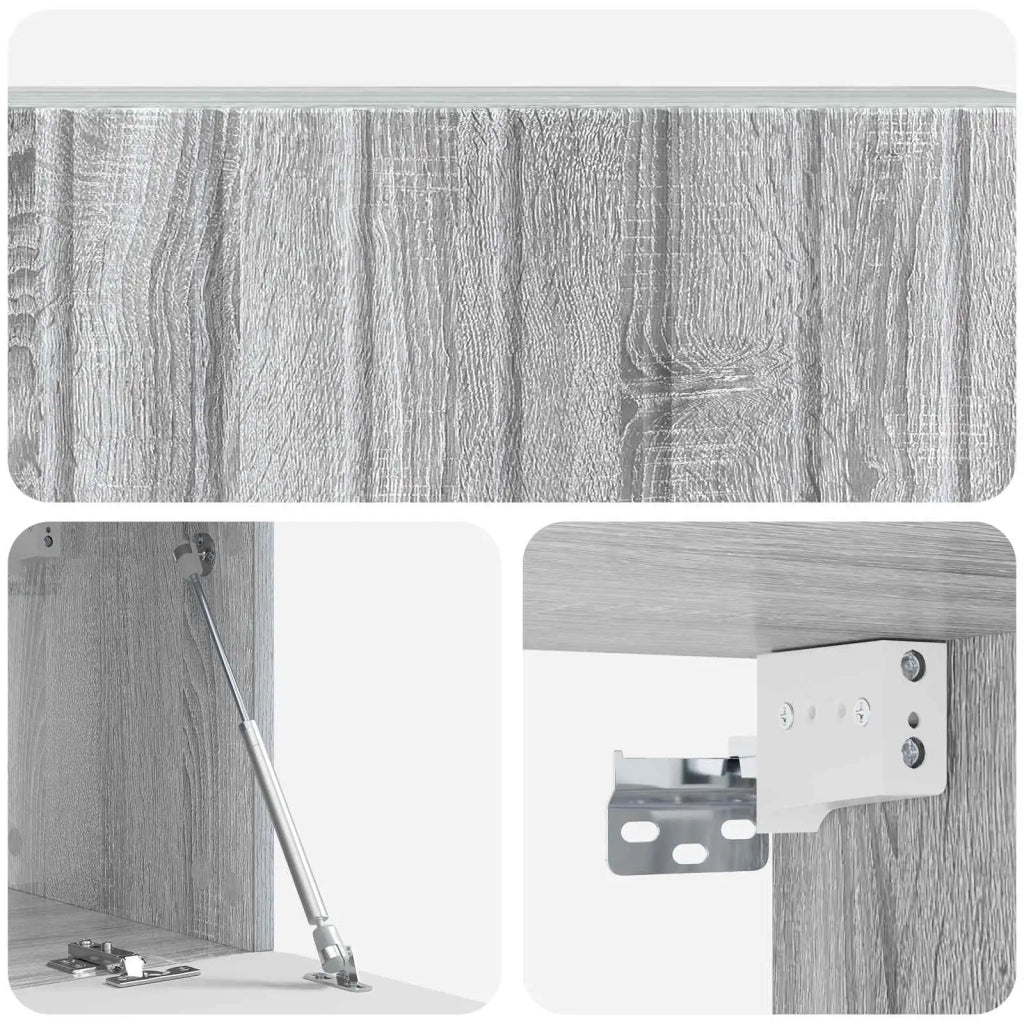Mobile Porta TV da Muro 98 x 31 x 30 cm Sonoma grigio 898391