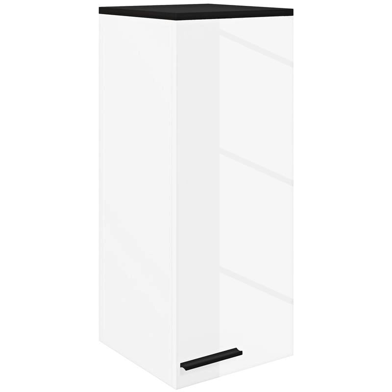 ARMADIETTO BAGNO DA PARETE CON 3 RIPIANI E MENSOLE REGOLABILI 30X32X73 CM BIANCO