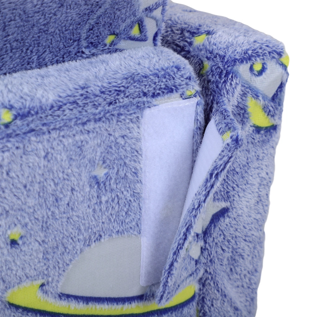Divano letto per bambini 2 in 1 ¨C zephmum ¨C Tessuto, blu, cuscini lavabili