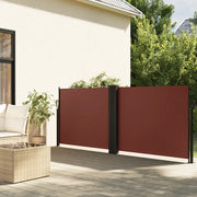 Tenda da Sole Laterale Retrattile Marrone 100x1000 cm