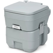 WC chimico portatile 36 x 35 x 42 cm serbatoio da 20 litri leggero e pratico realizzato in HDPE grigio 20_0019340