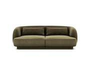 Cosmopolitan Design - Divano "Tulum" 2 posti in velluto verde 