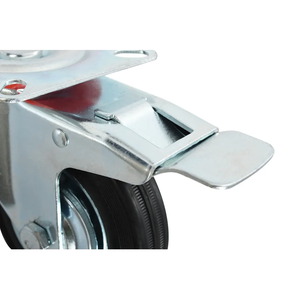 Ruote Girevoli con Doppio Freno 4 pz 100 mm cod mxl 65816