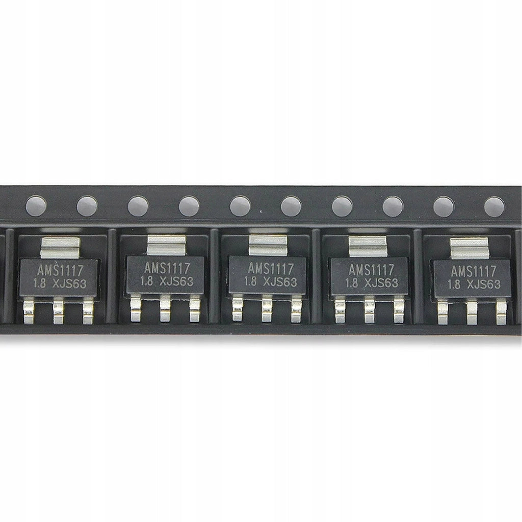 Stabilizzatore di Tensione AMS1117 5V 1A SMD SOT223 – Alta Efficienza, Protezione Sovraccarico, 2 Pezzi