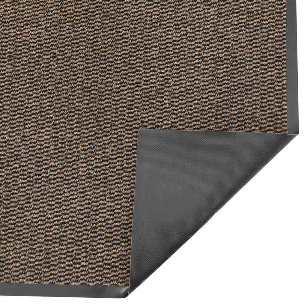 Zerbino antiscivolo flessibile per esterni 90 x 120 cm zerbino d'ingresso dal design moderno in PP marrone 02_0058131