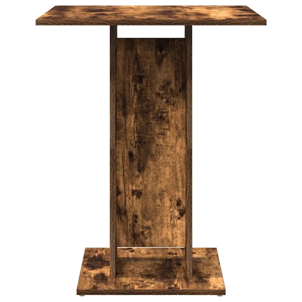 Tavolo da Bistrot Rovere Fumo 60x60x75cm in Legno Multistrato