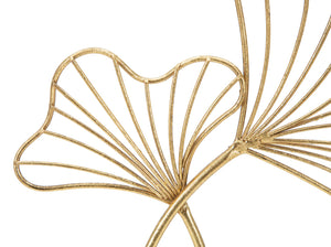 Scultura Leaf Glam 25x8,5x35 cm in Ferro Oro