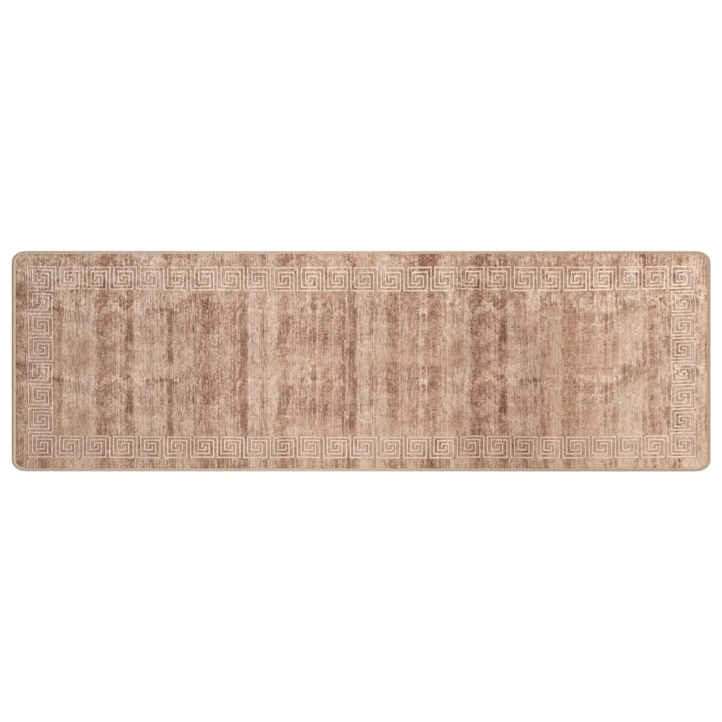 Runner Tappeto MARSA Bianco 80 x 400 cm Poliestere e PVC 42023312