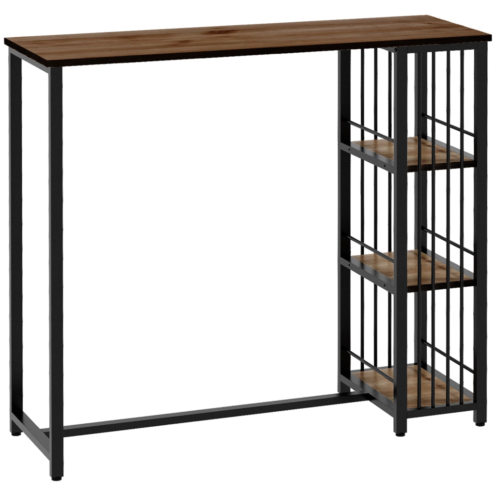 Tavolo da pranzo per 2 persone ¨C zephmum ¨C Marrone e Nero 120x40x105 cm