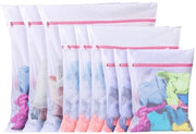 Decalcomanie per lavatrice, 10 pezzi, set di reti per lavatrice grande, mesh per camicie, pantaloni, calze, scarpe, maglie, abbigliamento per bambini (3 misure)