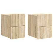 Mobiletto da notte a muro 2 pcs Rovere Sonoma 33 x 34,5 x 43 cm 898300