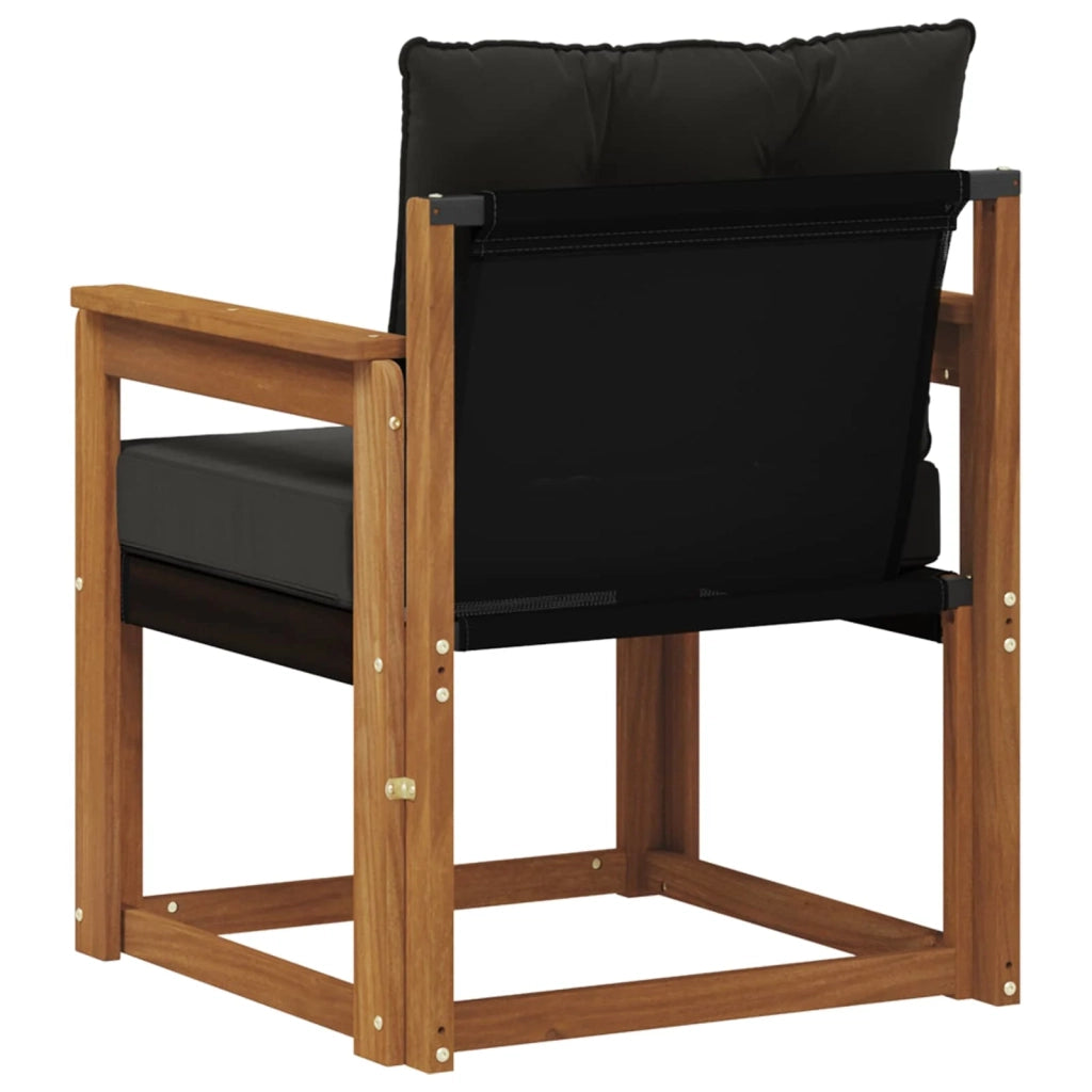 2 Pezzo Divano da esterno-Divano da Giardino-Sofa da giardino Legno di Acacia Massello Naturale 739958