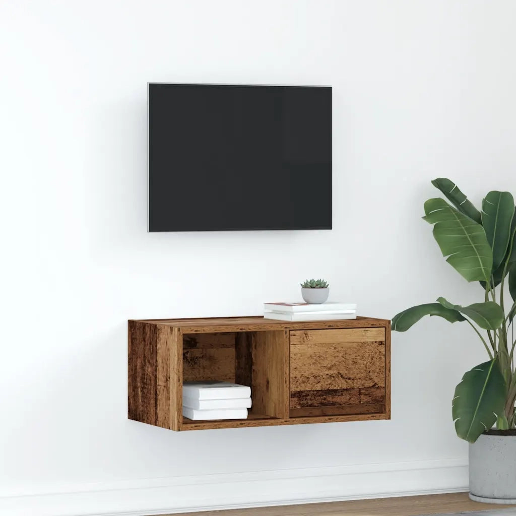 Mobile Porta TV Legno Antico 60x31x25,5 cm Legno Multistrato 861450