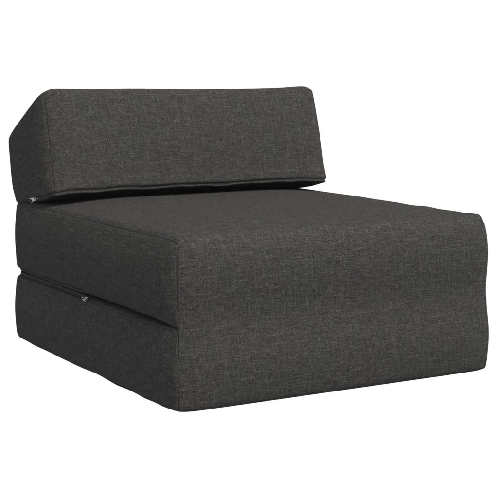 Divano Letto Pieghevole Grigio Scuro 60 x 70 x 41 cm Tessuto