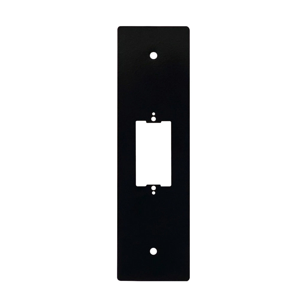 PLACCA CON FORO PER PULSANTE INTERASSE 142 NERO VDS PLA142N AUTOMAZIONE GARANZIA