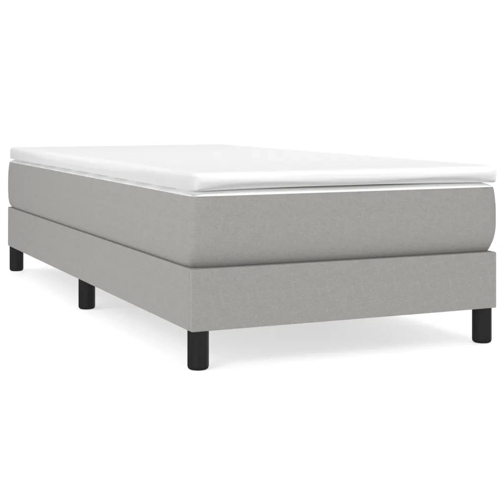 Struttura Letto a Rete a Molle-Giroletto Grigio Chiaro 100x200 cm Tessuto 338936