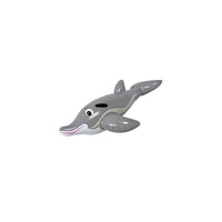 Trade Shop - Delfino Gonfiabile Galleggiante Con Maniglie 152x90cm In Pvc Resistente -