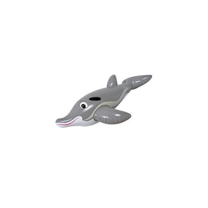 Trade Shop - Delfino Gonfiabile Galleggiante Con Maniglie 152x90cm In Pvc Resistente -