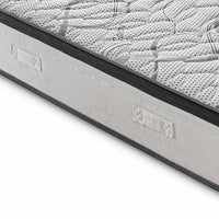 Materasso Singolo 80x190 - In schiuma HR - Altezza 30 cm - Ortopedico - Rigidità H3 - Rivestimento CARBON DELUXE - Alta densità