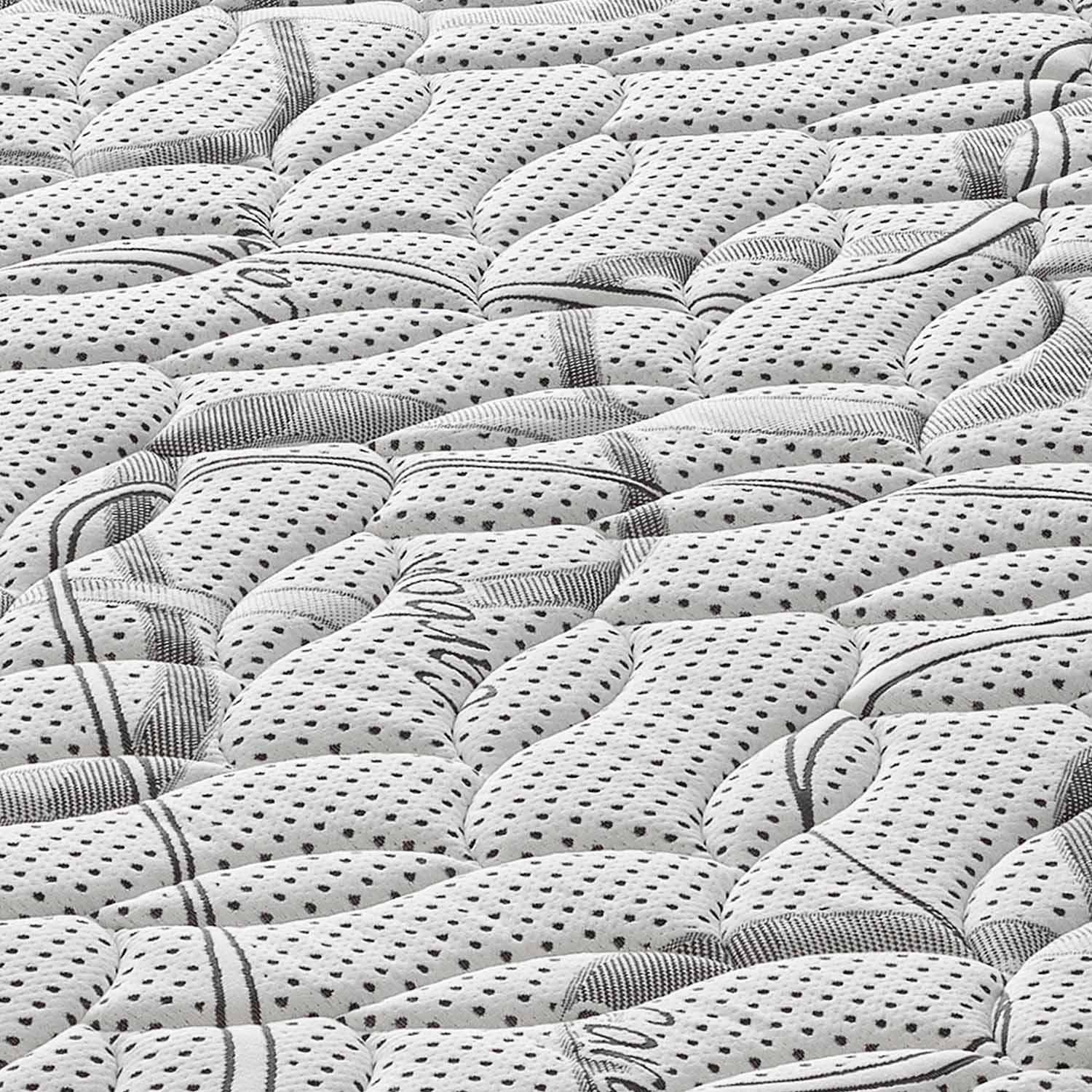 Materasso Matrimoniale 160x200 - In schiuma HR - Altezza 30 cm - Ortopedico - Rigidità H3 - Rivestimento CARBON DELUXE - Alta densità