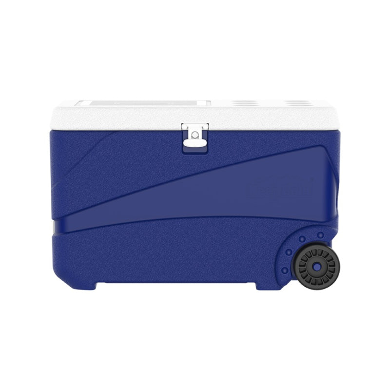 Deluxe Icebox Keep Cold Ghiacciaia Portatile con Ruote Blu 80L
