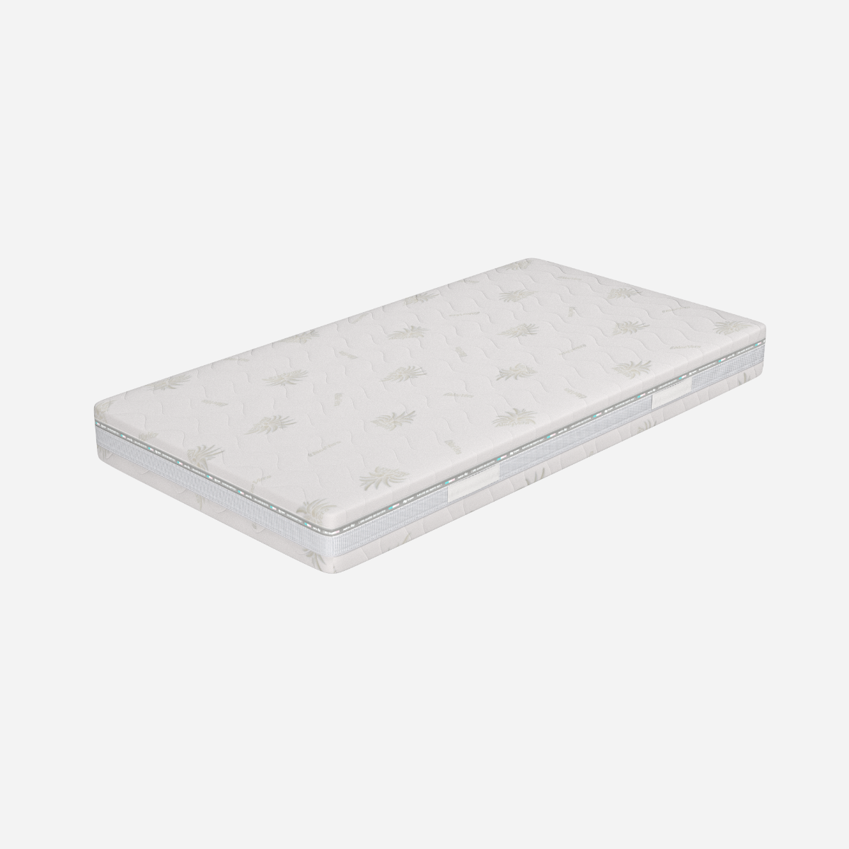 Materasso Memory Singolo 80x200, alto 21 cm - Sfoderabile, Rivestimento in Aloe Vera, Traspirante | Deluxe