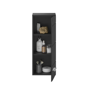 Colonna da bagno a mezza altezza – Nero lucido – KLEANKIN