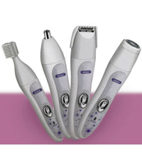 Depilatore Epilatore Rasoio 4 In 1 Sopracciglia Baffi Gambe Peli Donna Q-7812         