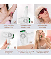 Depilatore Luce Pulsata Professionale Flash Indolore Laser Viso Corpo Vgr V-716         