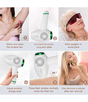 Depilatore Luce Pulsata Professionale Flash Indolore Laser Viso Corpo Vgr V-716         