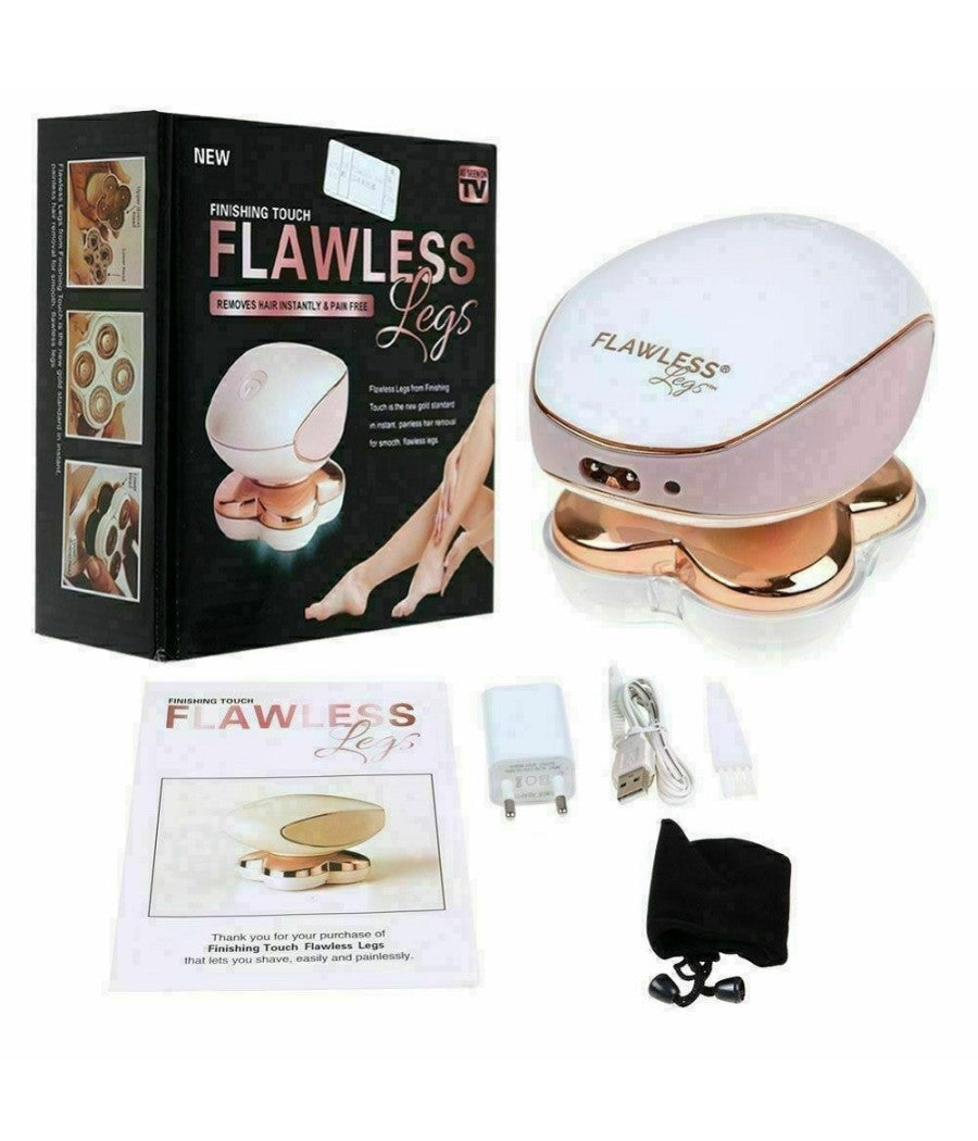 Depilatore Rasoio Donna Uomo Elettrico Ricaricabile Peli Asciutti Bagnati         