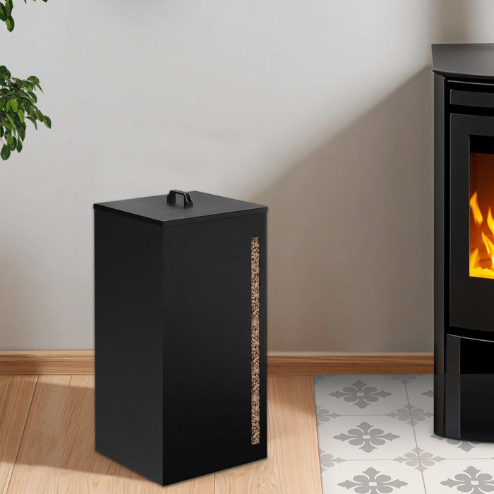 IDMarket - Depósito de pellets 30KG 35 x 35 x 52 cm