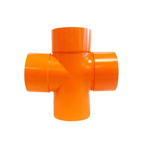 Derivazione doppia 87,30° in pvc : Diametro - 100