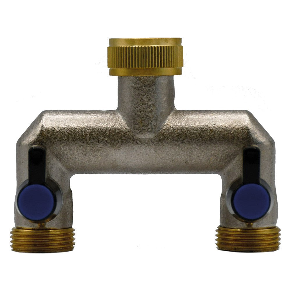 'DERIVAZIONE IN METALLO A DUE VIE 3/4-3/4x3/4x3/4'