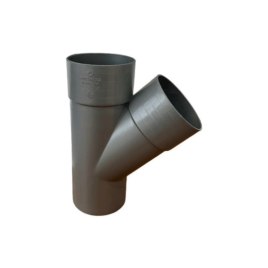 Derivazione tonda 45° per pluviali : Colore - Acciaio, Diametro - 80